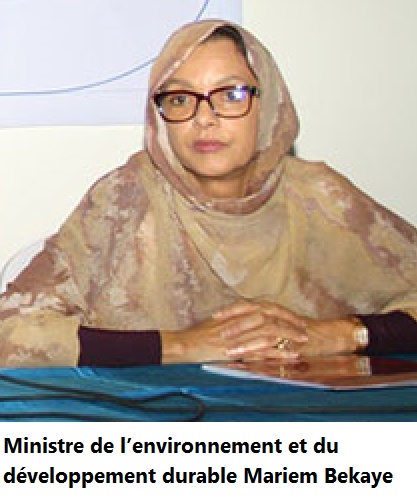 Résultat de recherche d'images pour "mint bekaye ministre environnement"