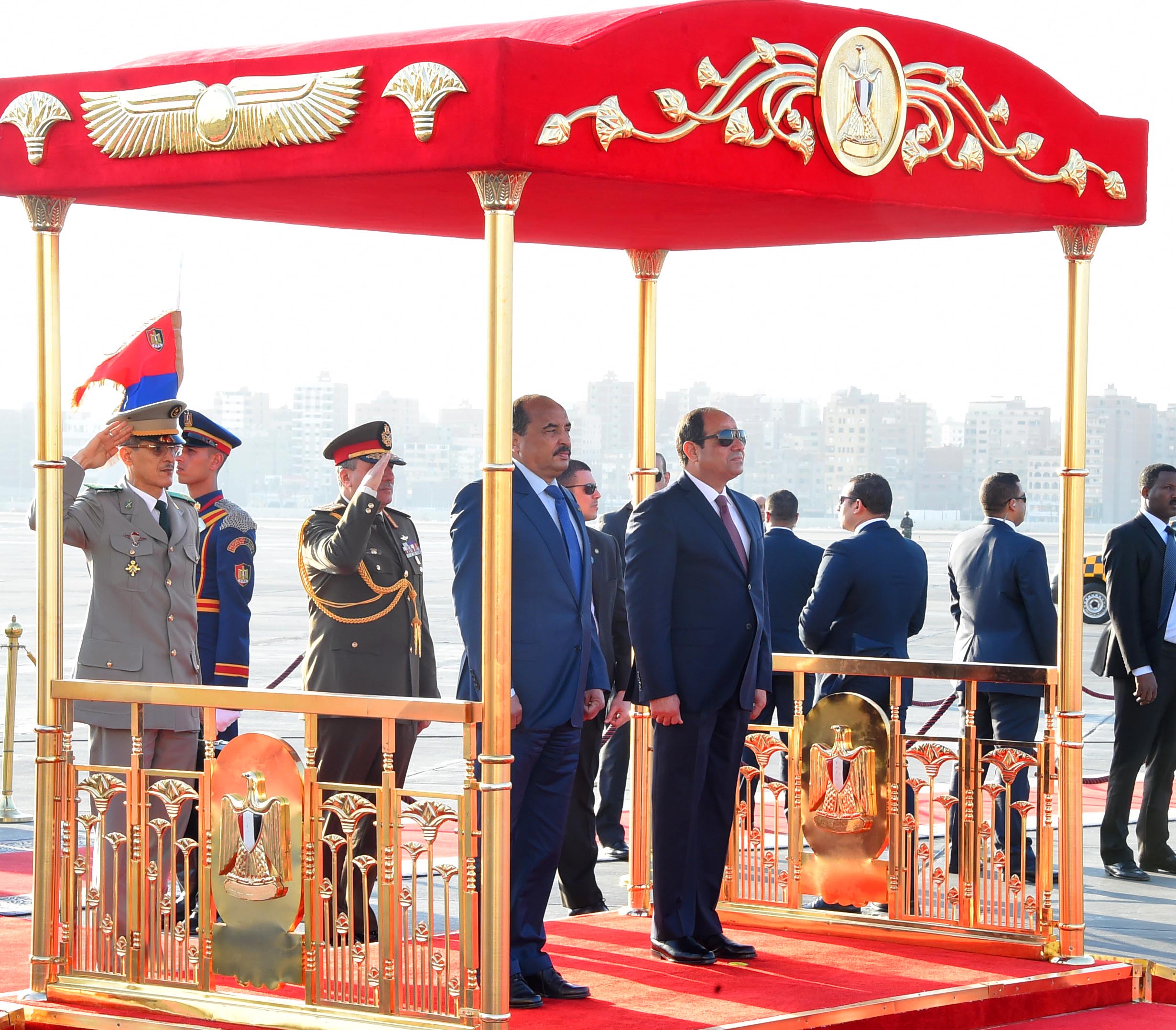 الرئيس الموريتاني خلال زيارة سابقة إلى مصر - أرشيف