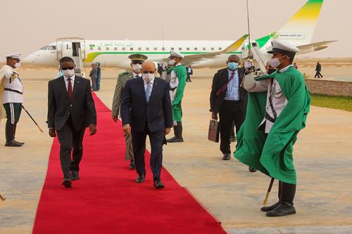 Le président Ould Ghazouani de retour à Nouakchott