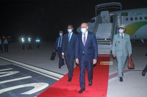 Le Président regagne Nouakchott en provenance de Brazzaville