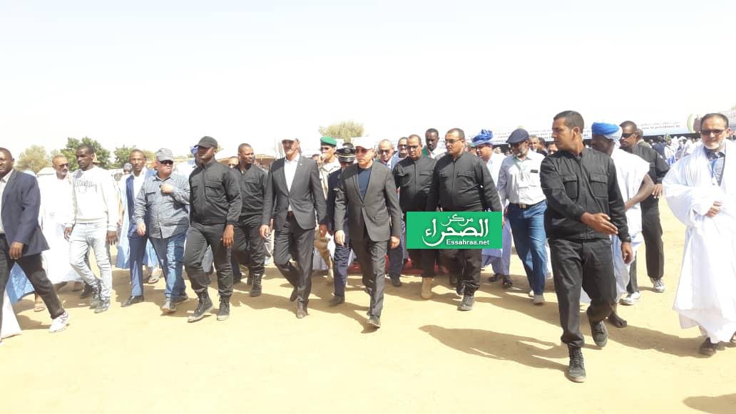 La visite du président à Jidr El Mohguen