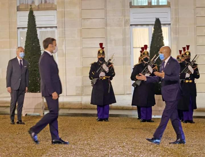 Principales photos du diner de travail entre Macron et Ghazouani à l'Elysée