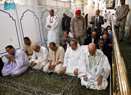 Médine : Le Président Ghazouani visite El Mesjid Nebeoui ..photos