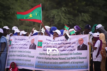 Les boghéens réservent un accueil chaleureux au Président Ghazouani