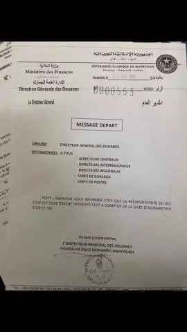 Mauritanie : interdiction officielle de la réexportation de blé à l'étranger