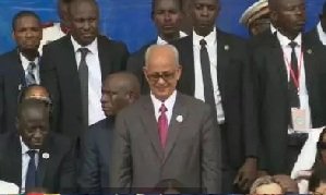 Ould Mohamed Laghdaf représente Ghazouani à l'investiture du Président gabonais