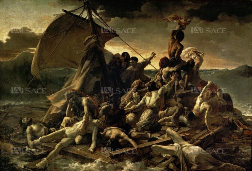 Le Radeau de La Méduse, peint par Géricault en 1819, devient aujourd’hui un roman signé Franzobel.Photo DR / Dirk Skiba