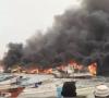Nouadhibou : un incendie s'est déclaré dans le port de pêche artisanale