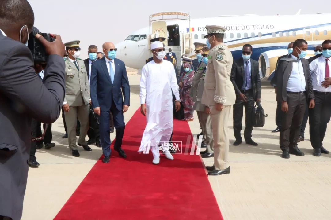 Arrivée du Président tchadien à Nouakchott ...Photos