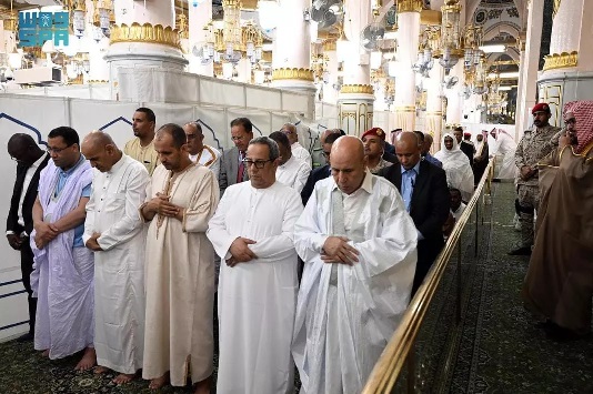 Médine : Le Président Ghazouani visite El Mesjid Nebeoui ..photos