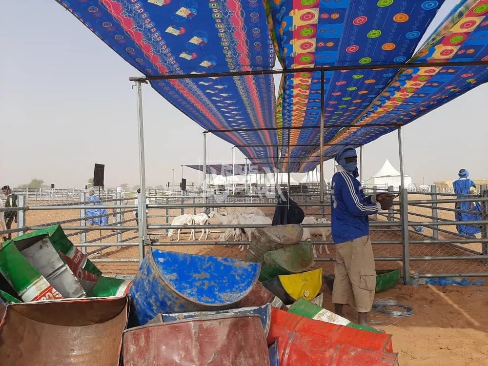 Photos sur les préparatifs d’ouverture de la foire de l’élevage à Timbedra