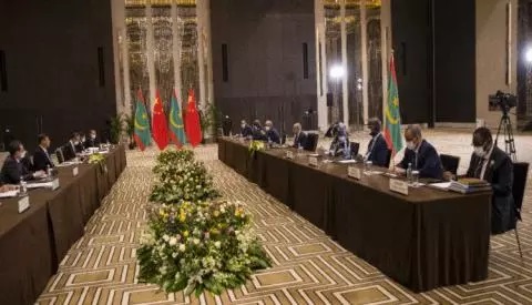 Entretiens entre les Présidents mauritanien et chinois
