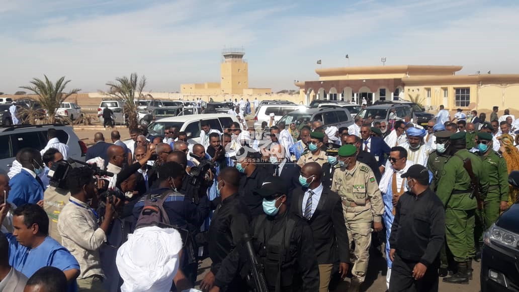 الرئيس محمد ولد الشيخ الغزواني يصل ازويرات ـ (المصدر: الصحراء)