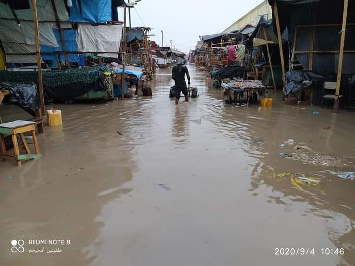 أثر الأمطار في نواكشوط اليوم ـ (المصدر: الإنترنت)