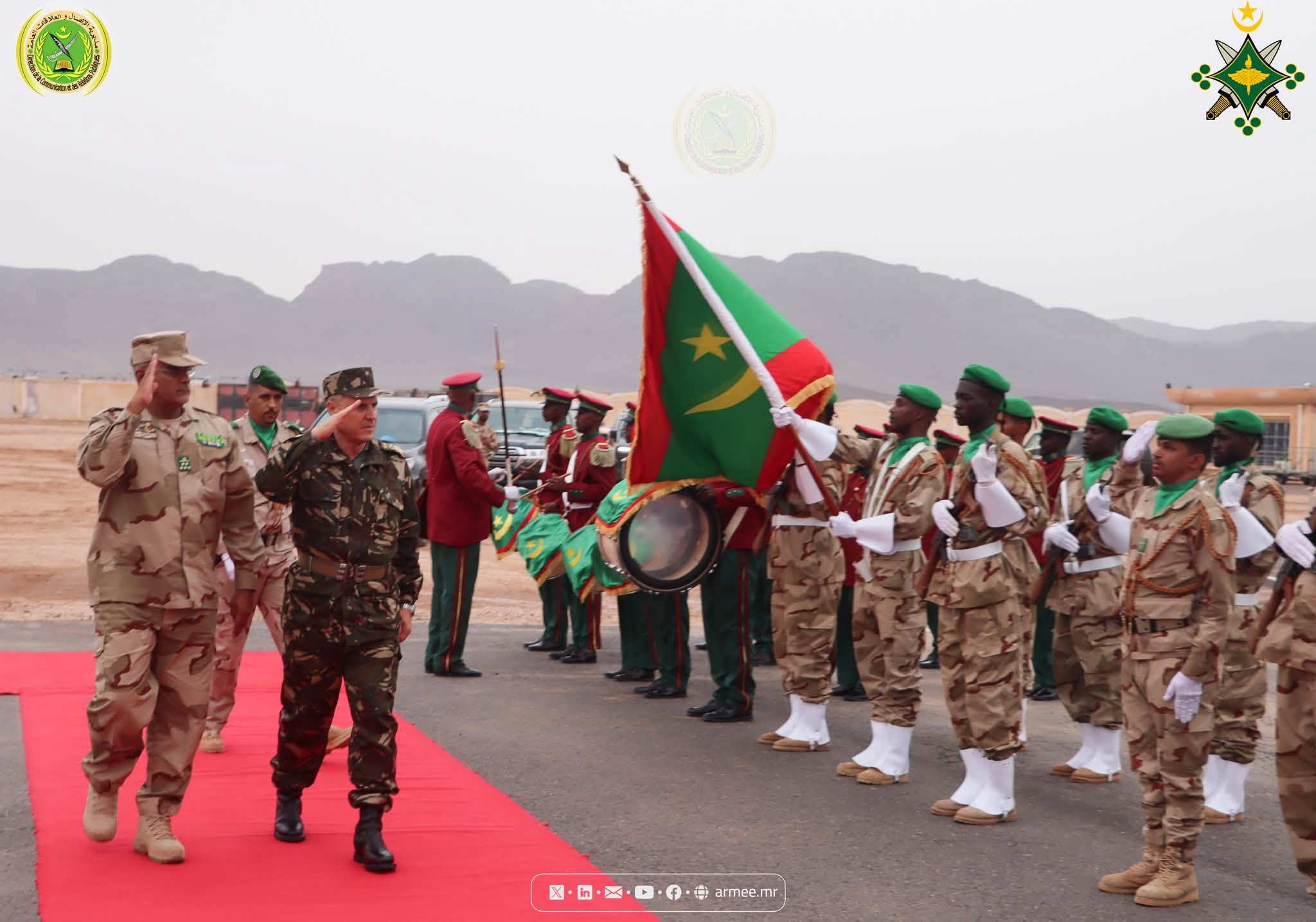 موريتانيا والجزائر تبحثان أمن الحدود وتأمين طريق تندوف–ازويرات