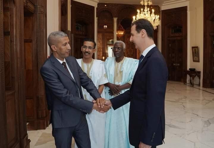 وفد برلماني موريتاني يلتقي الرئيس الأسد _(المصدر: الإنترنت)