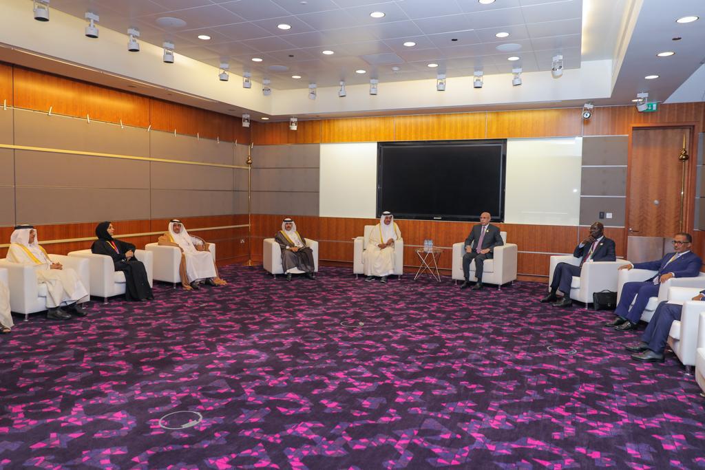 جانب من لقاء الرئيس غزواني برجال أعمال قطريين