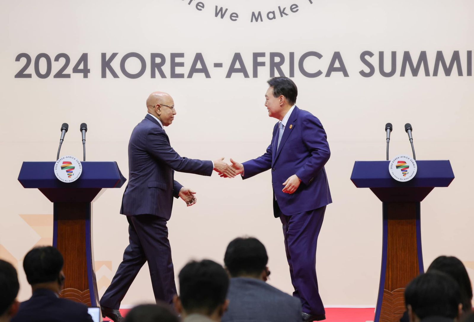 الرئيس غزواني ونظيره الكوري في ختام القمة الكورية الافريقية