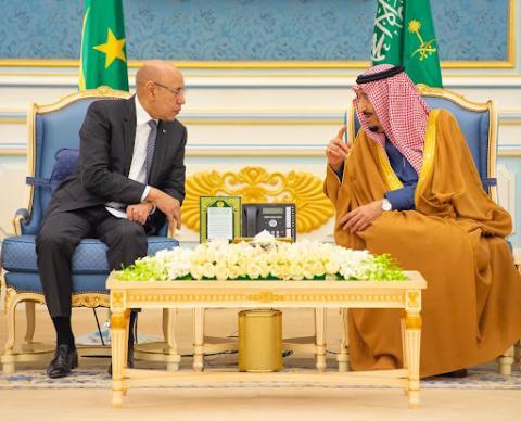 الرئيس غزواني في ضيافة ملك السعودية سلمان بن عبد العزيز- فبراير 2020