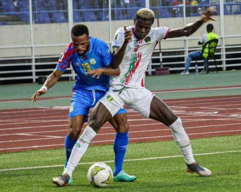 جاتب من مباراة المنتخب الوطني ونظيره الكونغولي في تصفيات المونديال- FFRIM