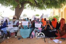 مرضى الفشل الكلوي يحتجون أمام وزارة العمل الاجتماعي ـ (المصدر: الصحراء)