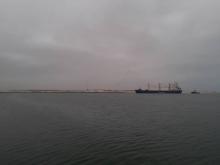 رسو أول سفينة في ميناء نجاكو ـ (المصدر: الإنترنت)