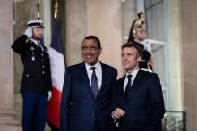 الرئيس بازوم رفقة نظيره الفرنسي في باريس- المصدر: رئاسة النيجر