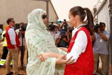السيدة الأولى صحبة ملكة إسبانيا في نواكشوط