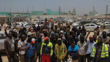 حمالة ميناء نواكشوط خلال الإضراب - أرشيف 