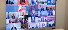 مجموعة العشرين خلال قمتهم الأخيرة عبر الفيديو (المصدر: الانترنت)