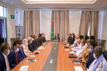اجتماع اللجنة تحت رئاسة الرئيس غزواني- المصدر (وما)