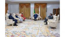 جاتب من لقاء الرئيس غزواني والبعثة الأممية- المصدر: وما