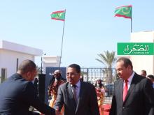 الوزير المكلف بالاستثمار احبيب ولد حام في طريقه للأسبوع المغربي- (المصدر: الصحراء)