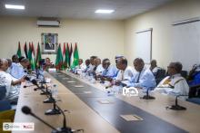 جانب من النقطة الصحفية للأحزاب السياسية الموريتانية- الصحراء 
