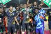 المنتخب الوطني للكرة الشاطئيةخلال احتفاله ببطولة نواكشوط الودية- FFRIM