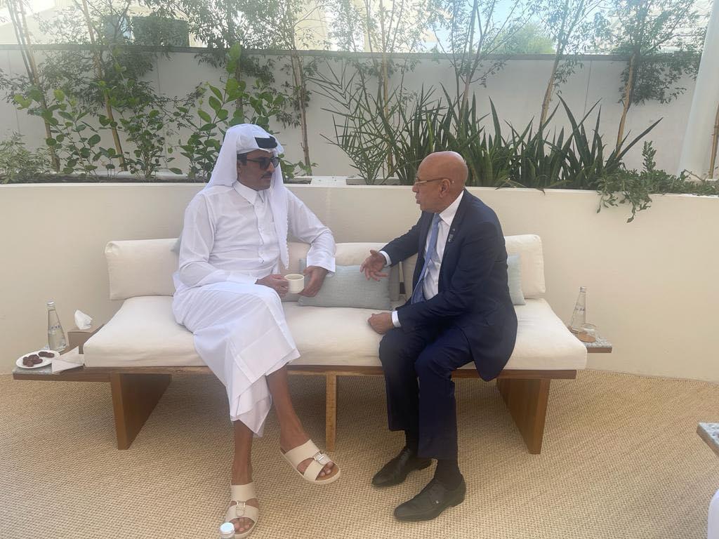 الرئيس غزواني مع أمير قطر